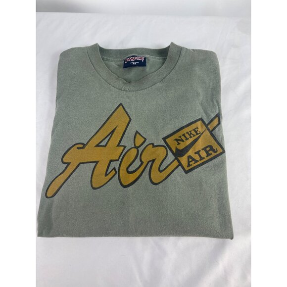 VTG 90s Jansport Graphic T-Shirt Sage Green 100% Cotton Mens XL - Picture 1 of 7